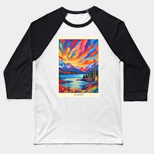 fauvism art of Alaska usa 6 Baseball T-Shirt